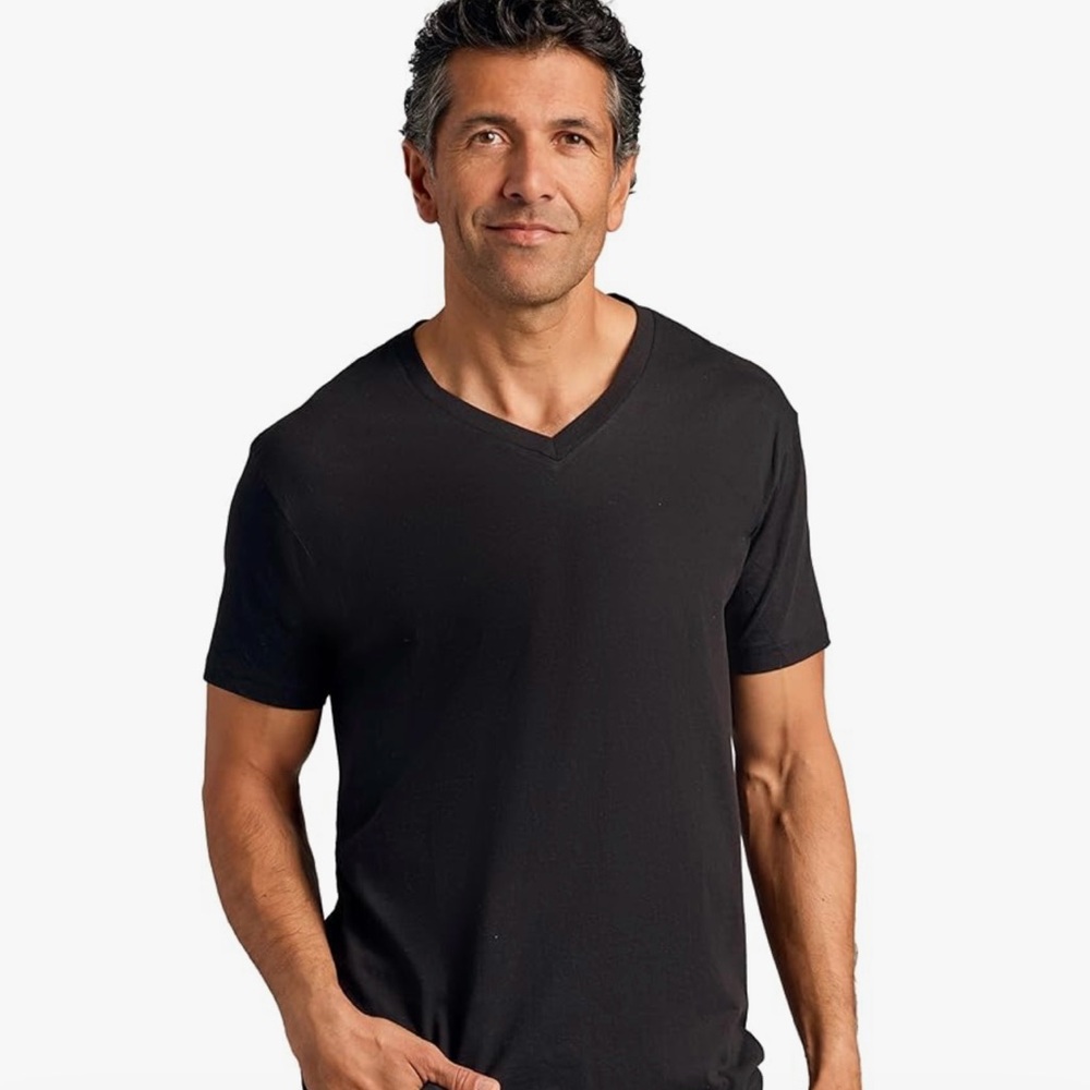 Goodfellow & Co Men's Classic Black V-Neck Tee
